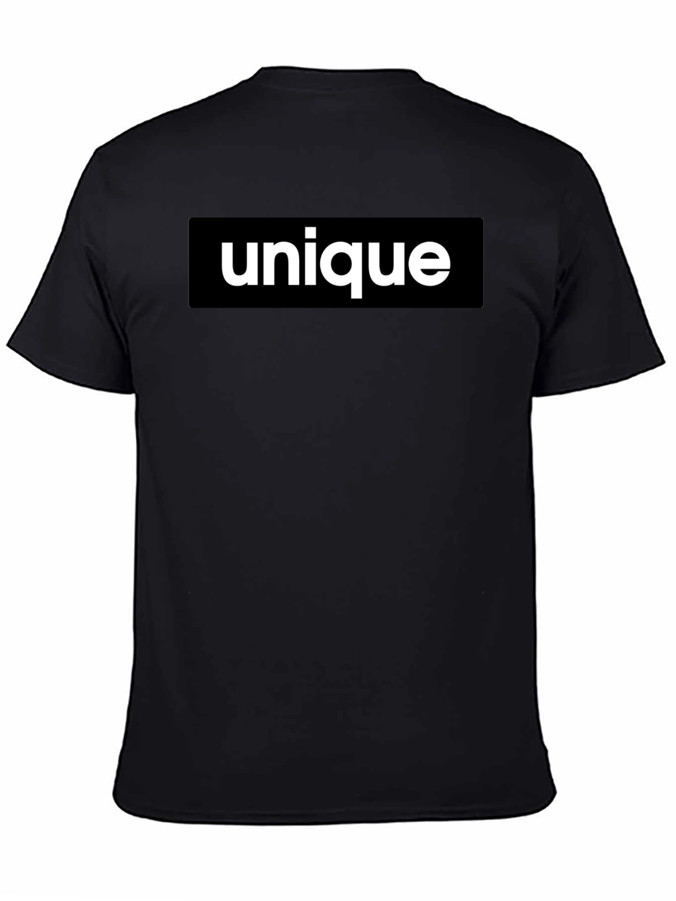 Unique Statement T-Shirt - Bold Black Tee