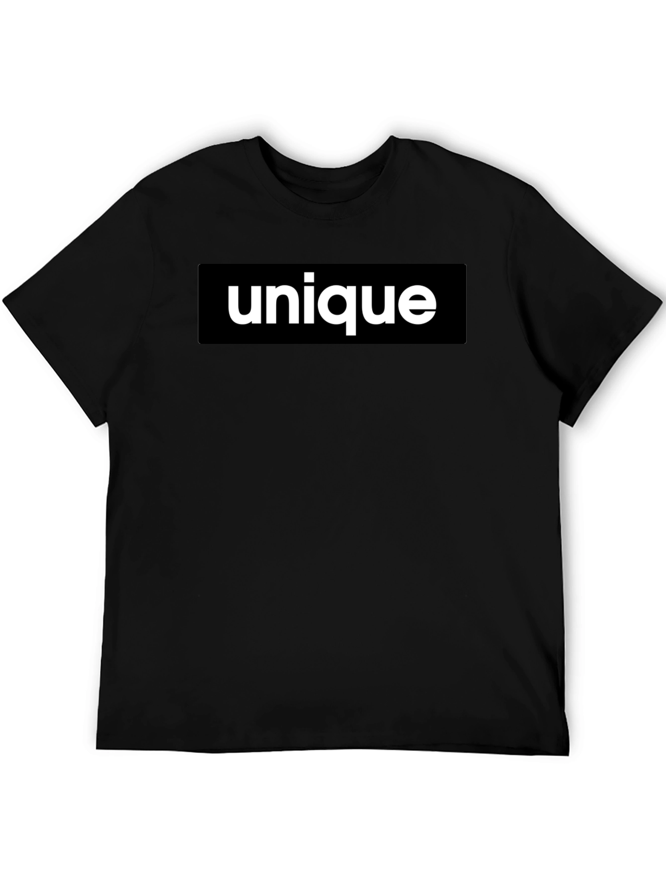 Unique Statement T-Shirt - Bold Black Tee
