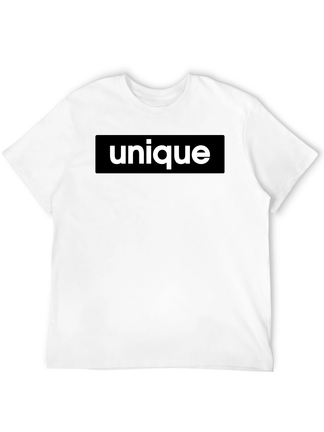 Unique Statement T-Shirt - Bold Black Tee