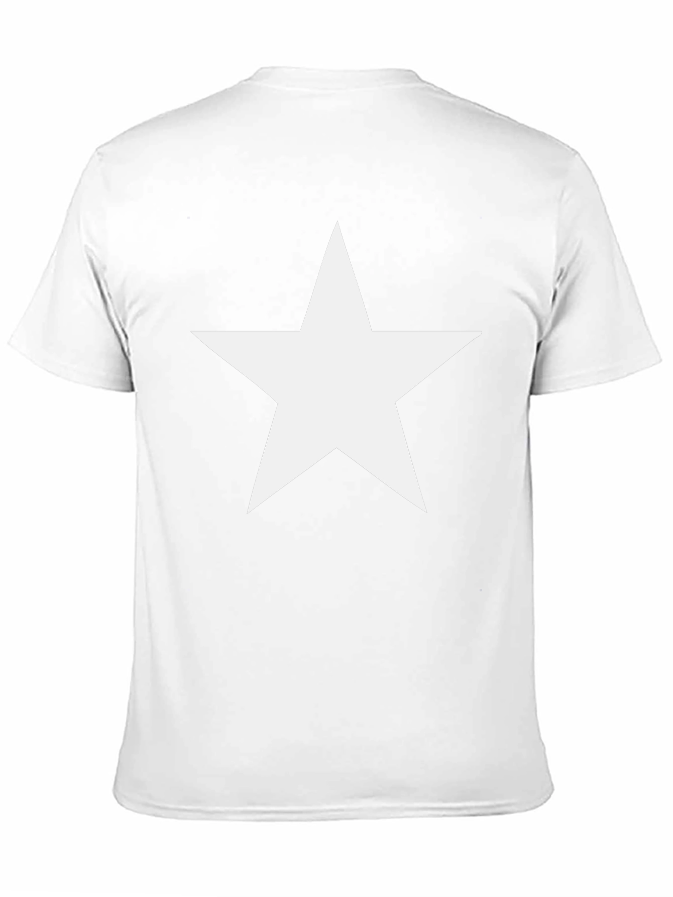 Bold Star Graphic Tee - Classic Black Cotton Shirt