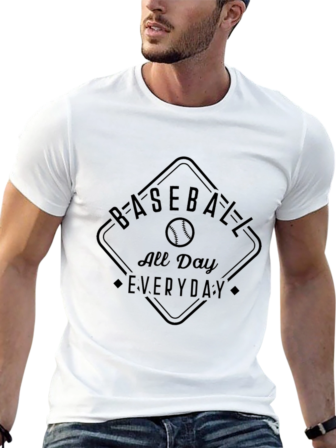 Baseball All Day Everyday Graphic T-Shirt