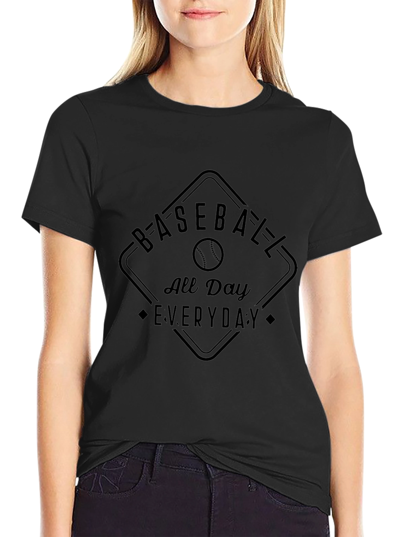 Baseball All Day Everyday Graphic T-Shirt