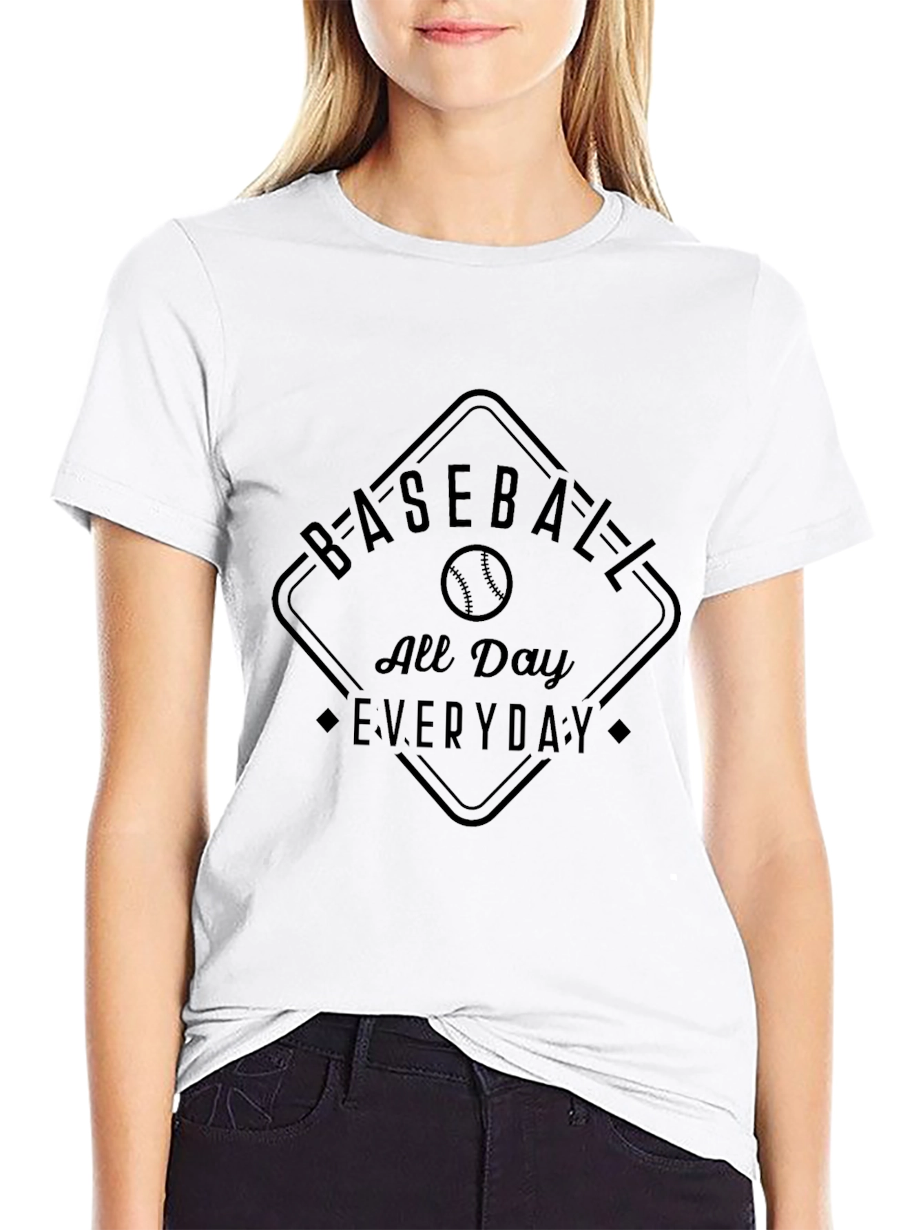 Baseball All Day Everyday Graphic T-Shirt