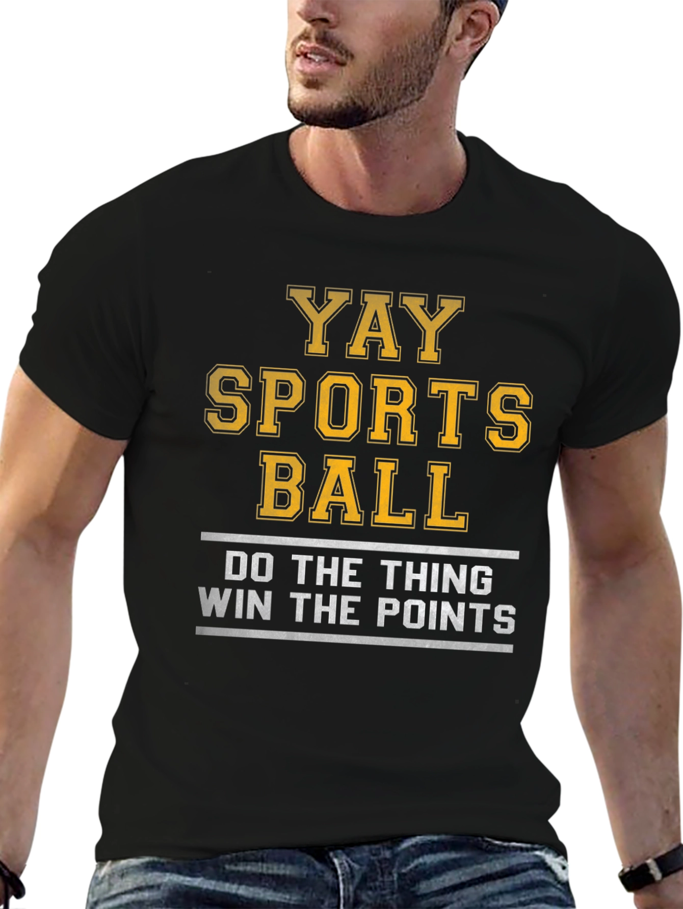 Yay Sports Ball T-Shirt - Funny Athletic Tee