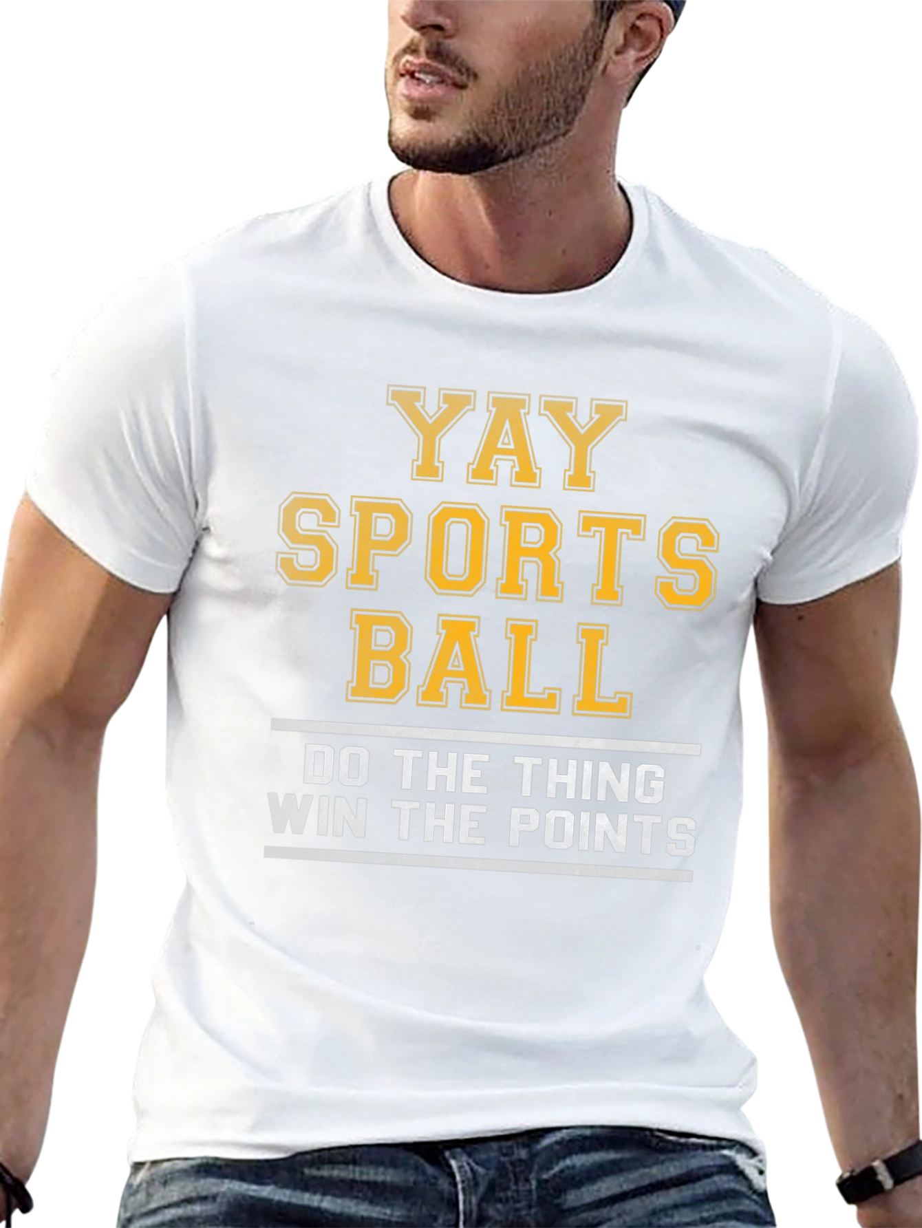 Yay Sports Ball T-Shirt - Funny Athletic Tee