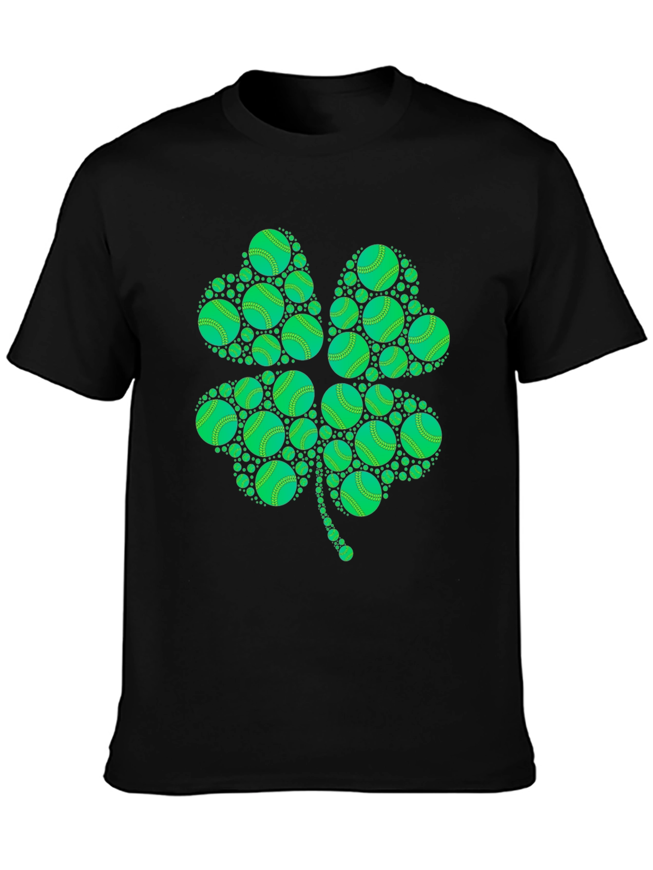 St. Patricks Day Clover T-Shirt - Novelty Design