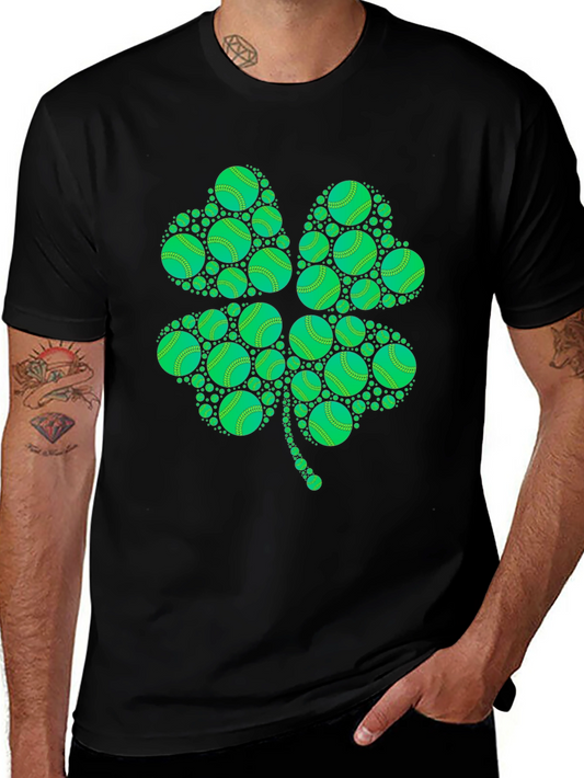 St. Patricks Day Clover T-Shirt - Novelty Design