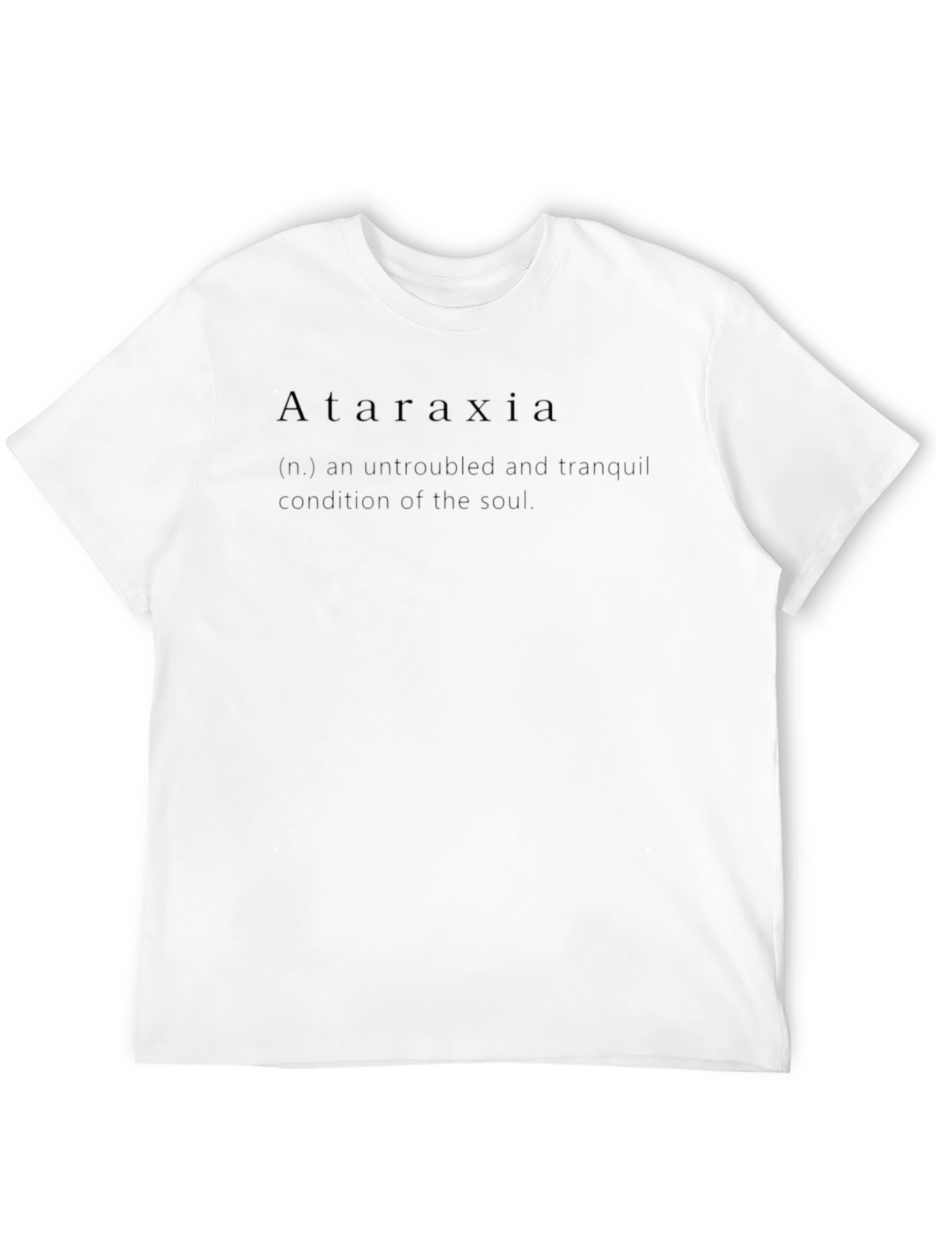 Ataraxia Graphic Print Black T-Shirt