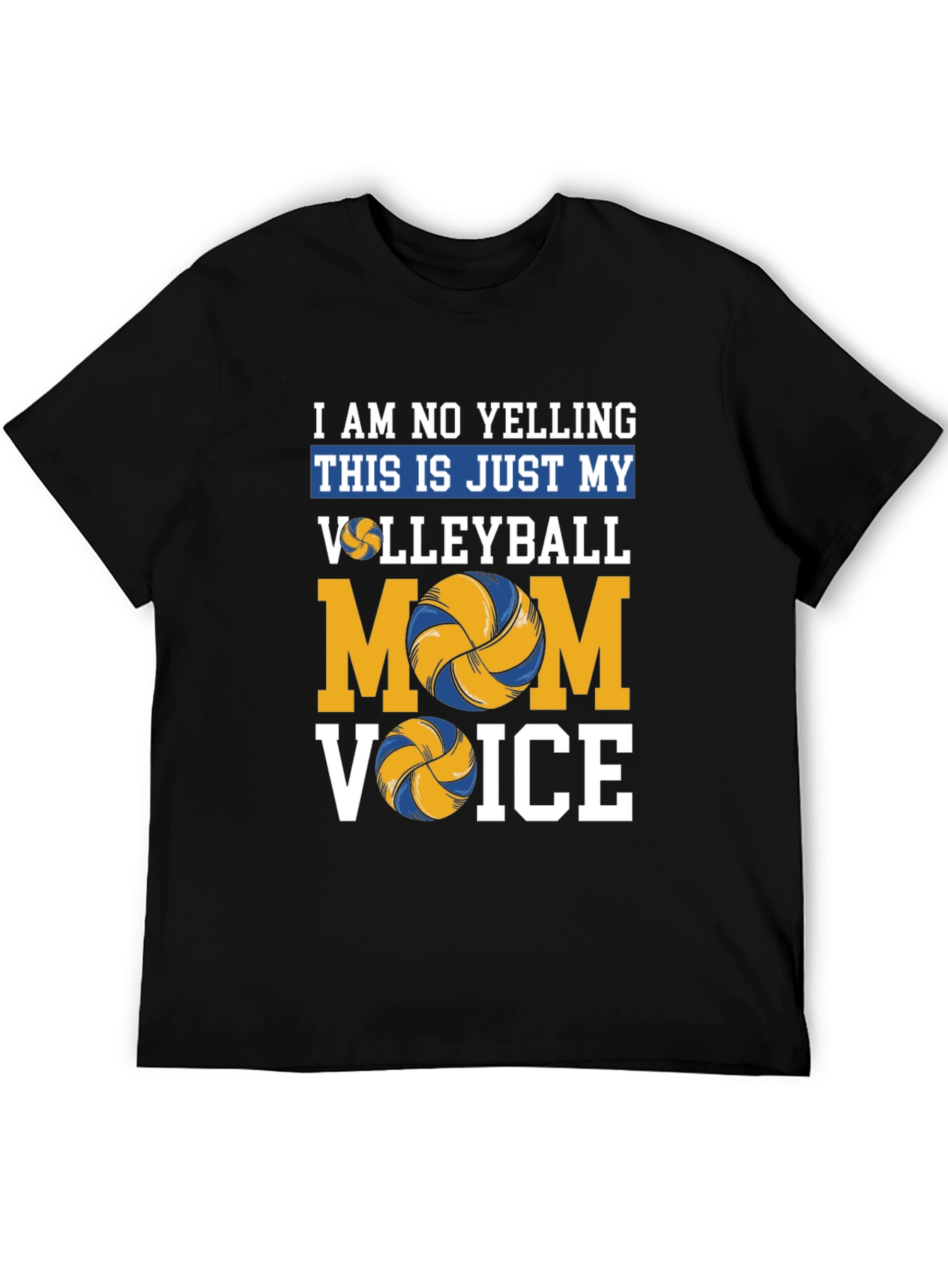 Volleyball Mom Voice T-Shirt - Novelty Graphic Tee