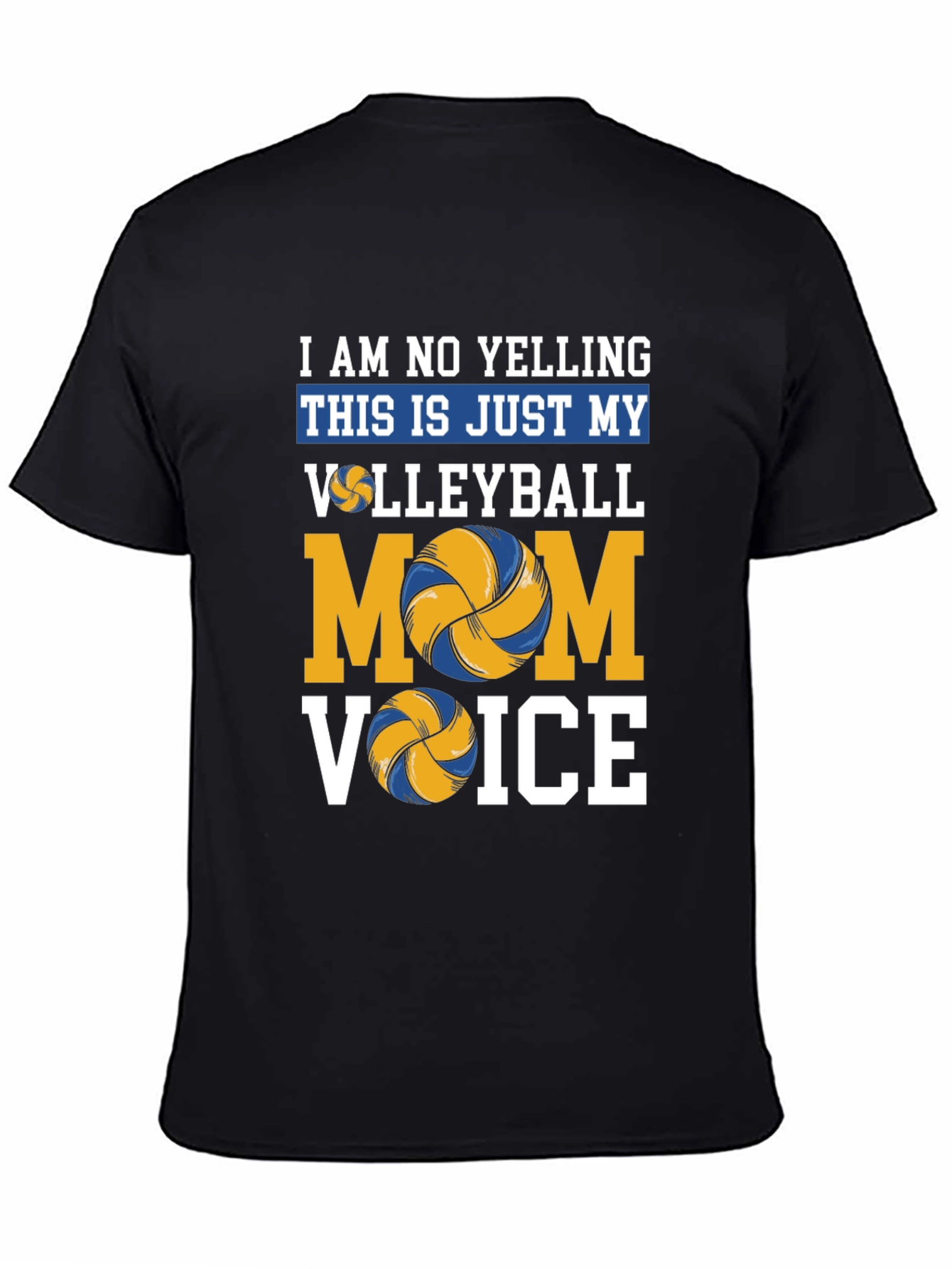 Volleyball Mom Voice T-Shirt - Novelty Graphic Tee