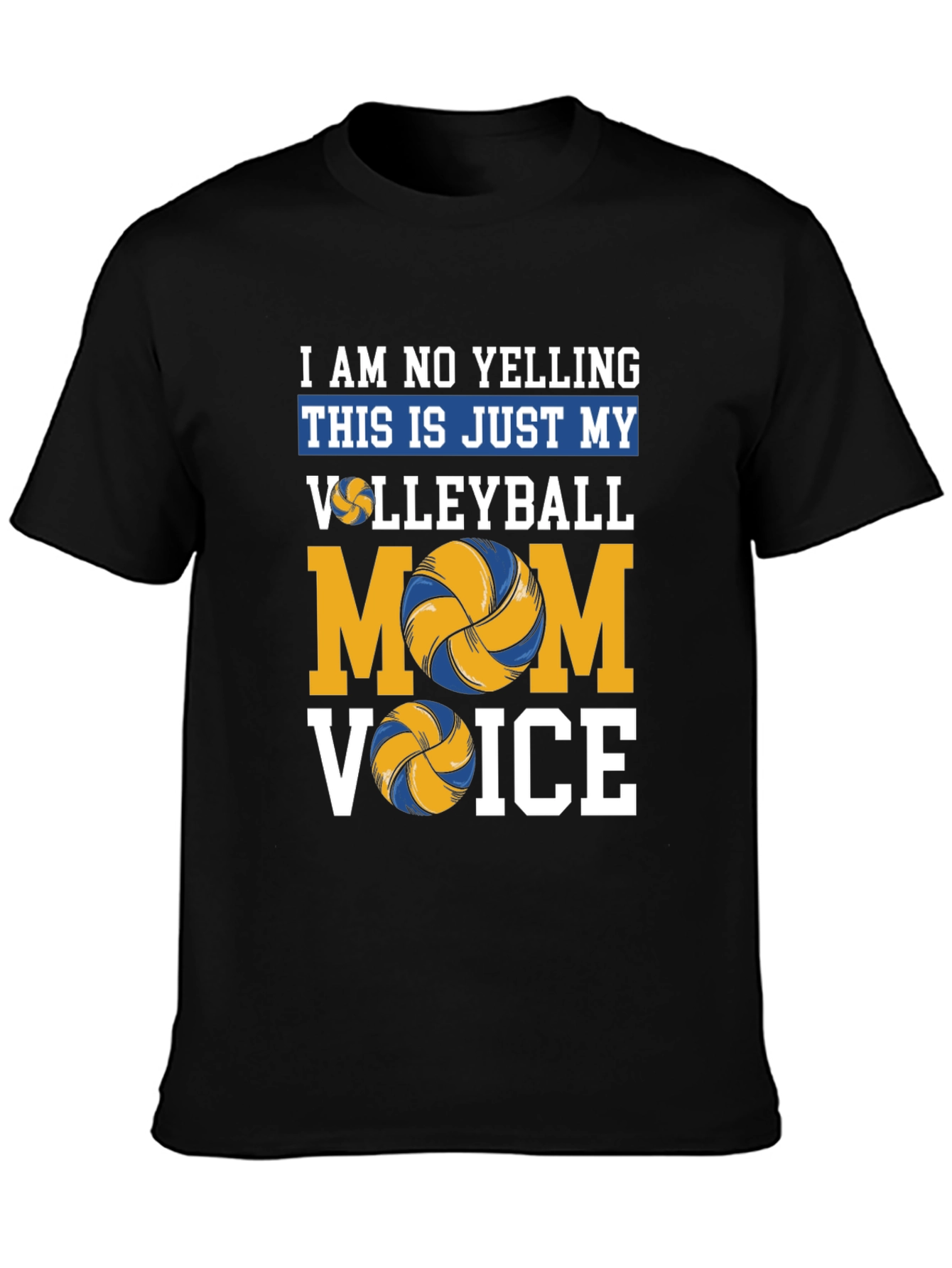 Volleyball Mom Voice T-Shirt - Novelty Graphic Tee