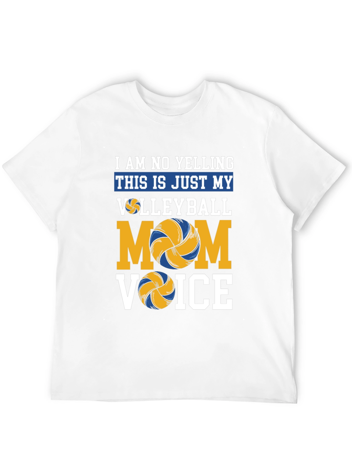 Volleyball Mom Voice T-Shirt - Novelty Graphic Tee
