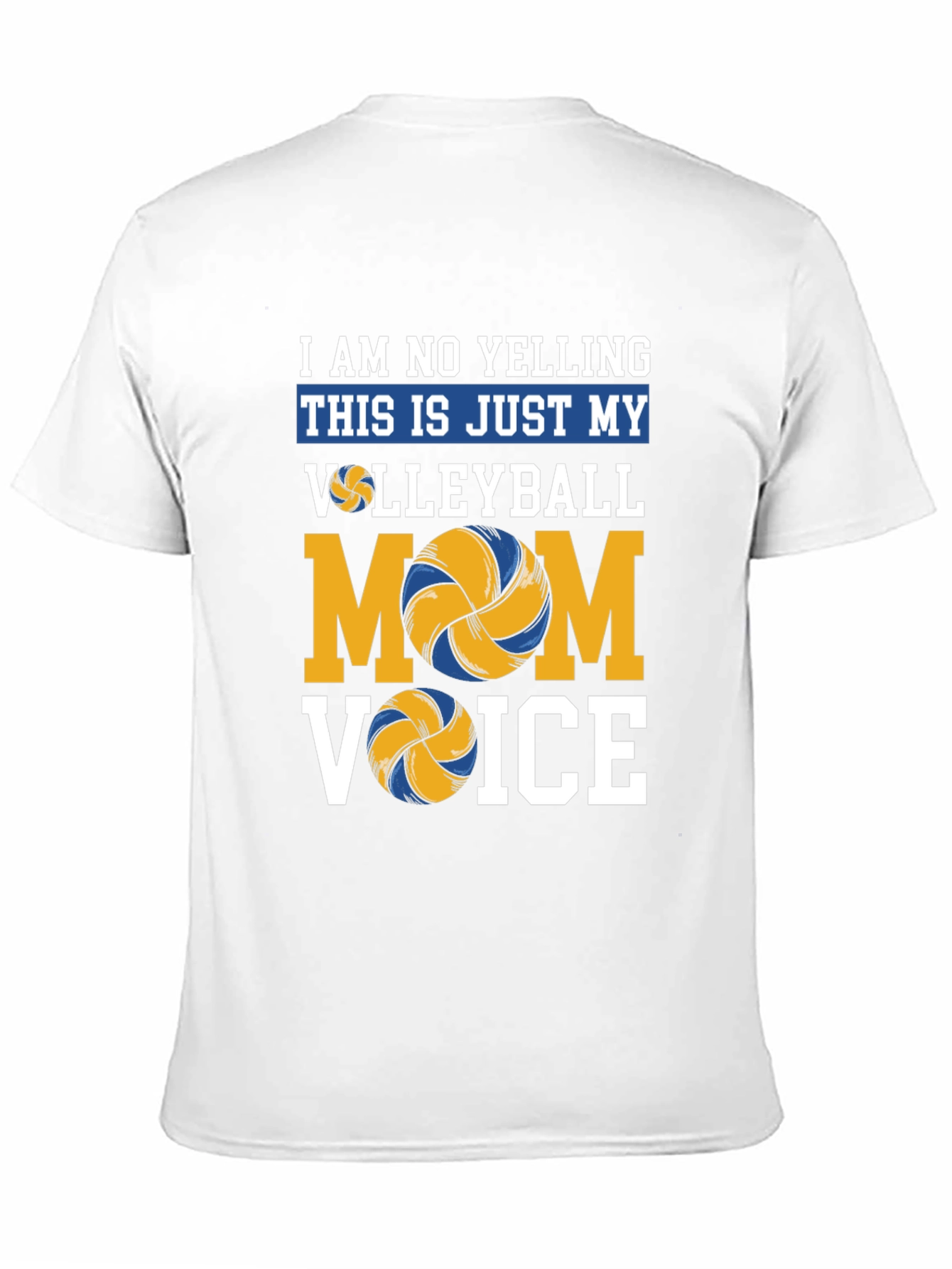 Volleyball Mom Voice T-Shirt - Novelty Graphic Tee