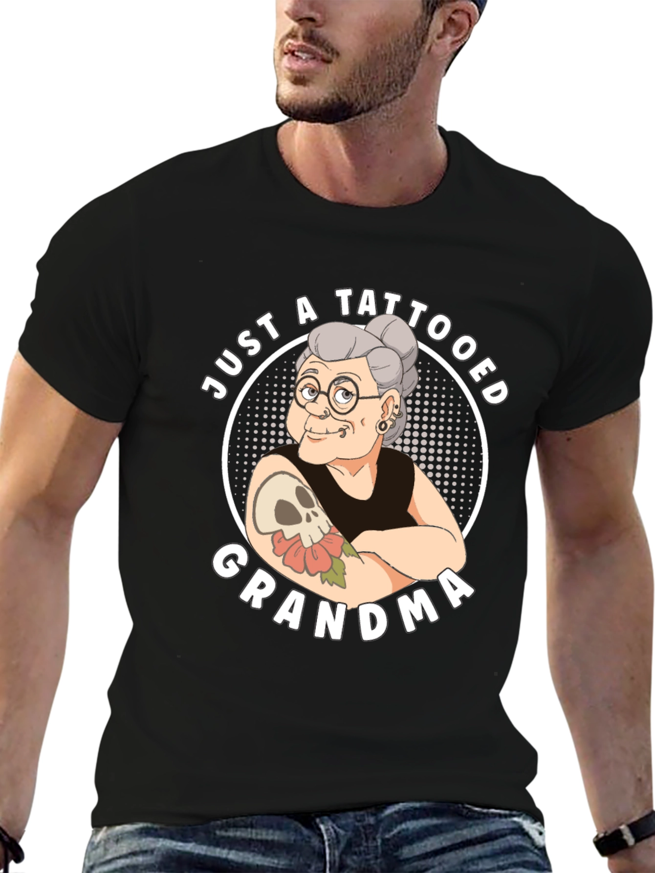 Tattooed Grandma T-Shirt - Funny Graphic Tee