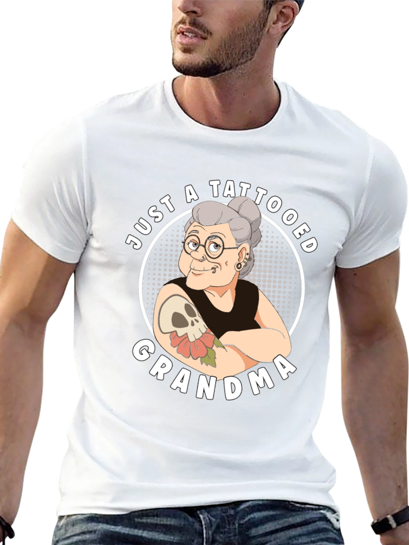 Tattooed Grandma T-Shirt - Funny Graphic Tee