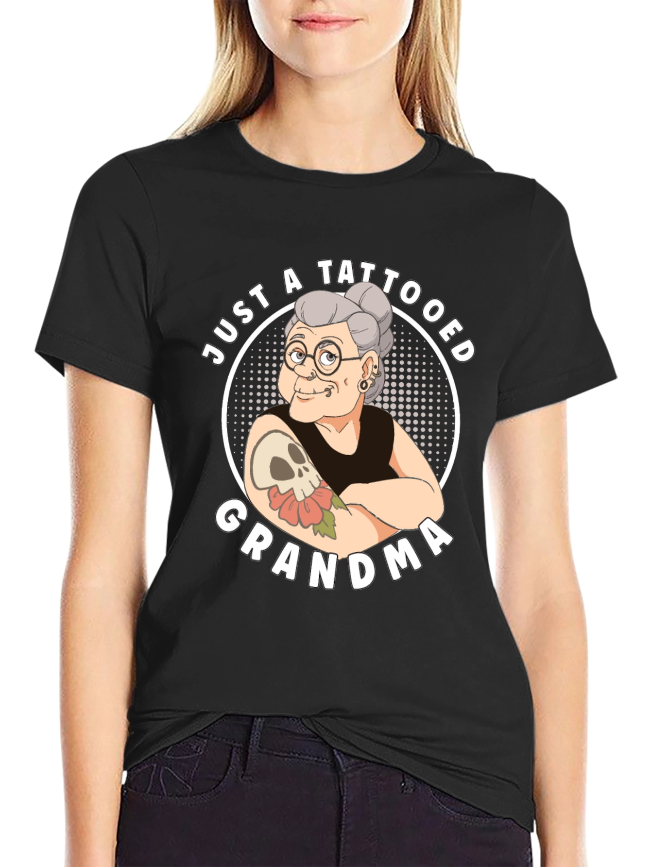 Tattooed Grandma T-Shirt - Funny Graphic Tee