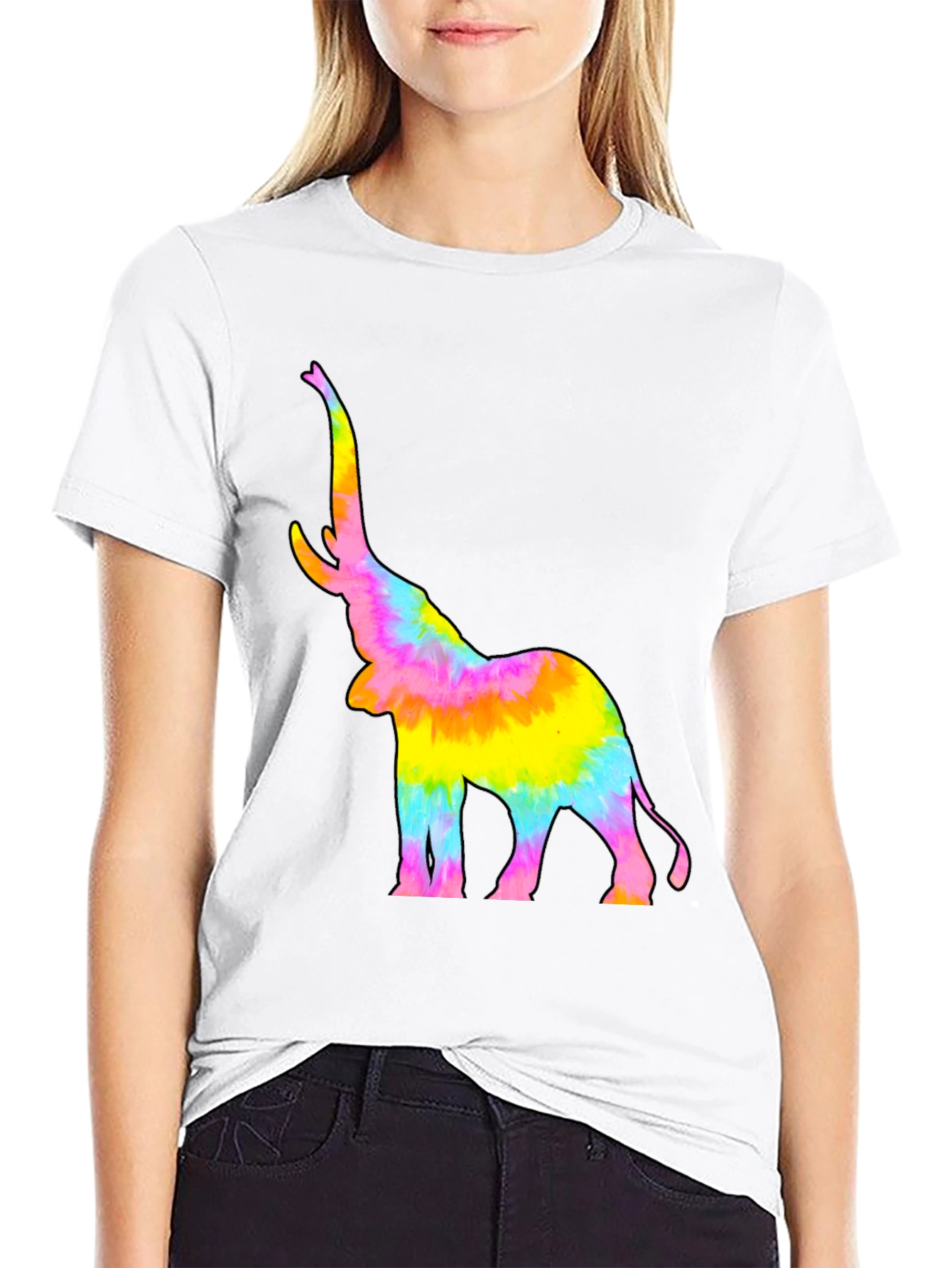 Tie-Dye Elephant Graphic Tee