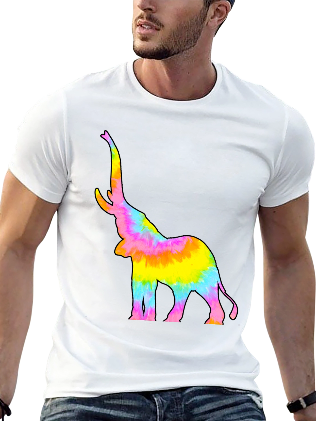 Tie-Dye Elephant Graphic Tee