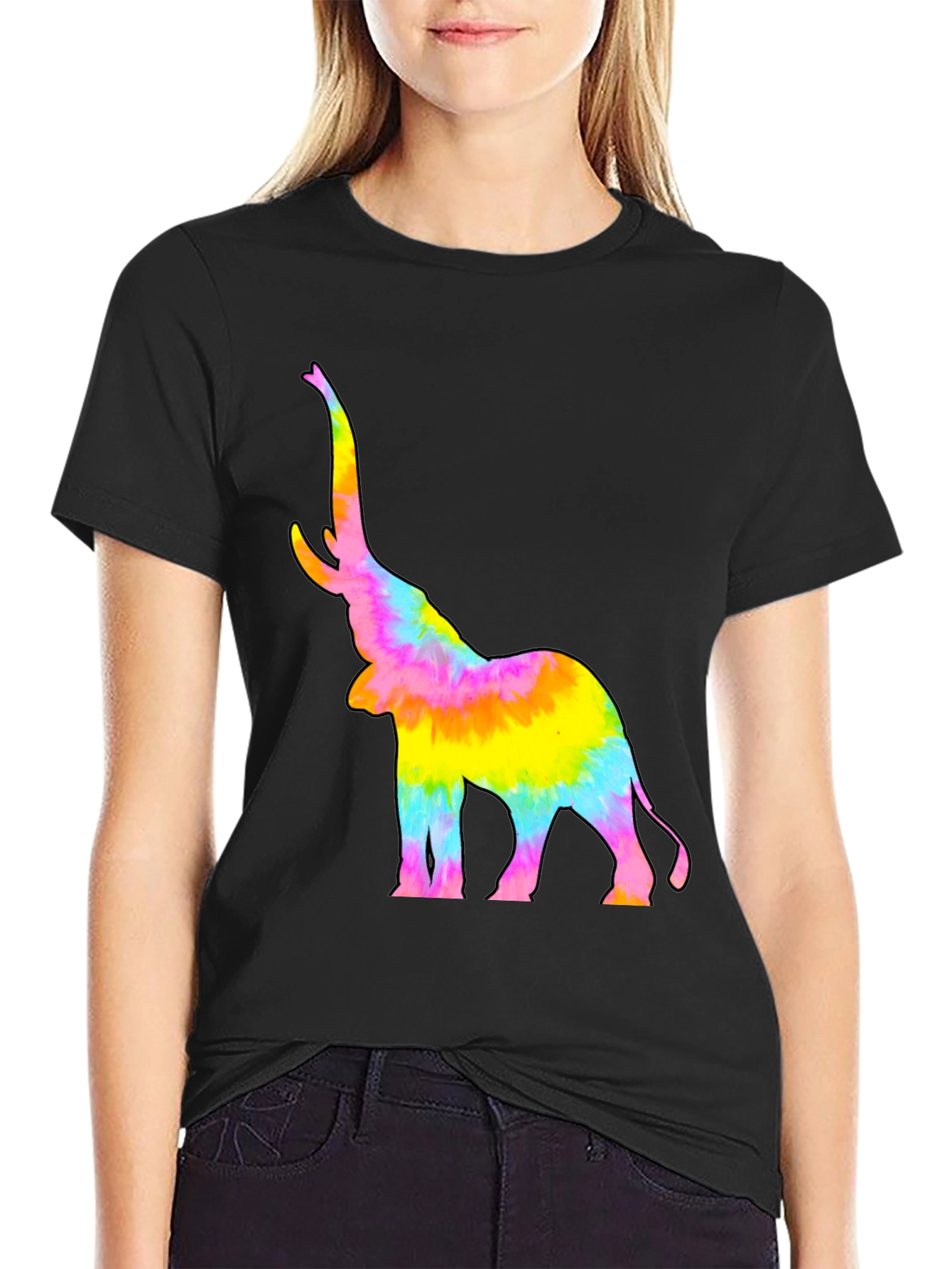 Tie-Dye Elephant Graphic Tee