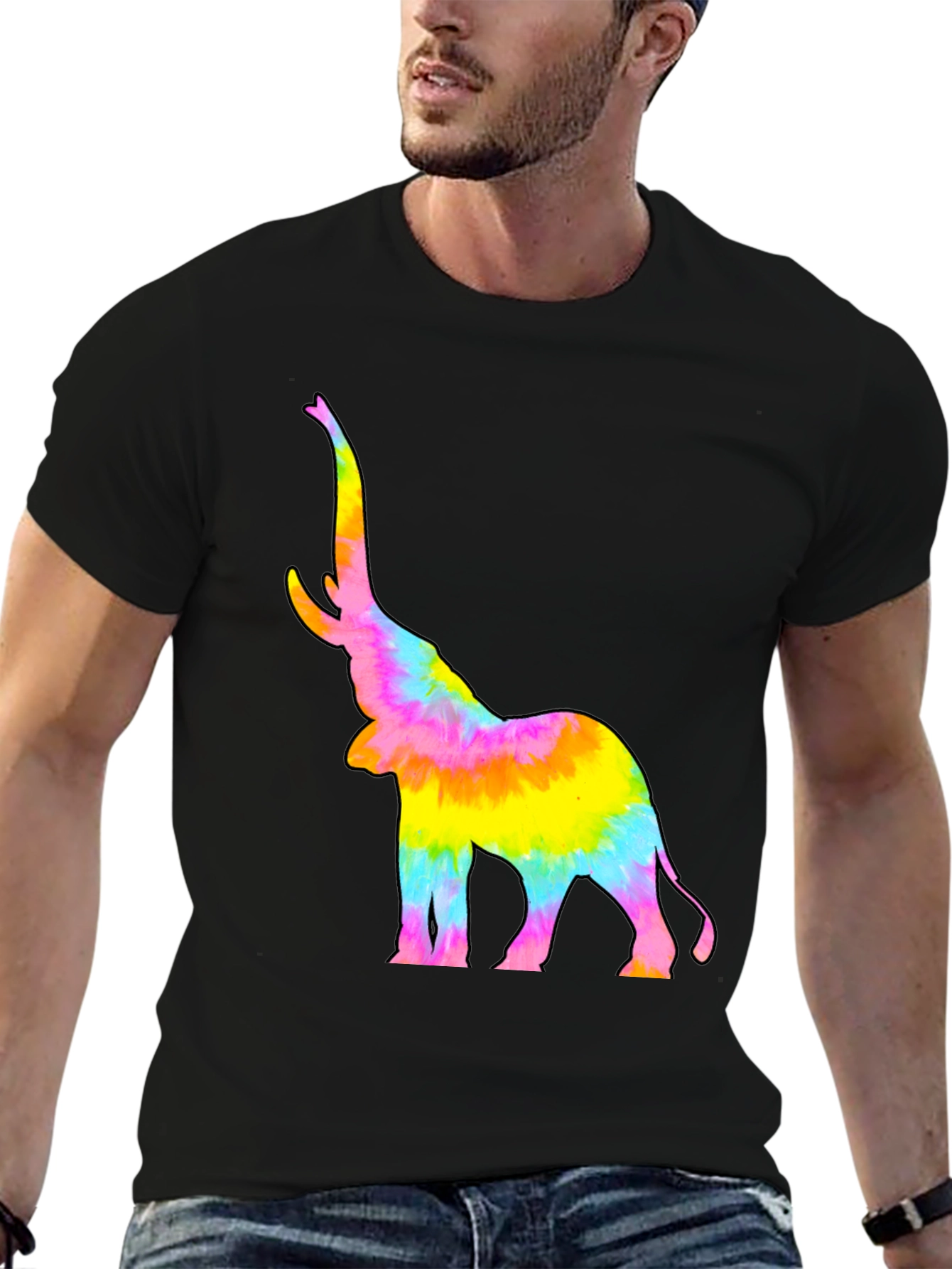 Tie-Dye Elephant Graphic Tee