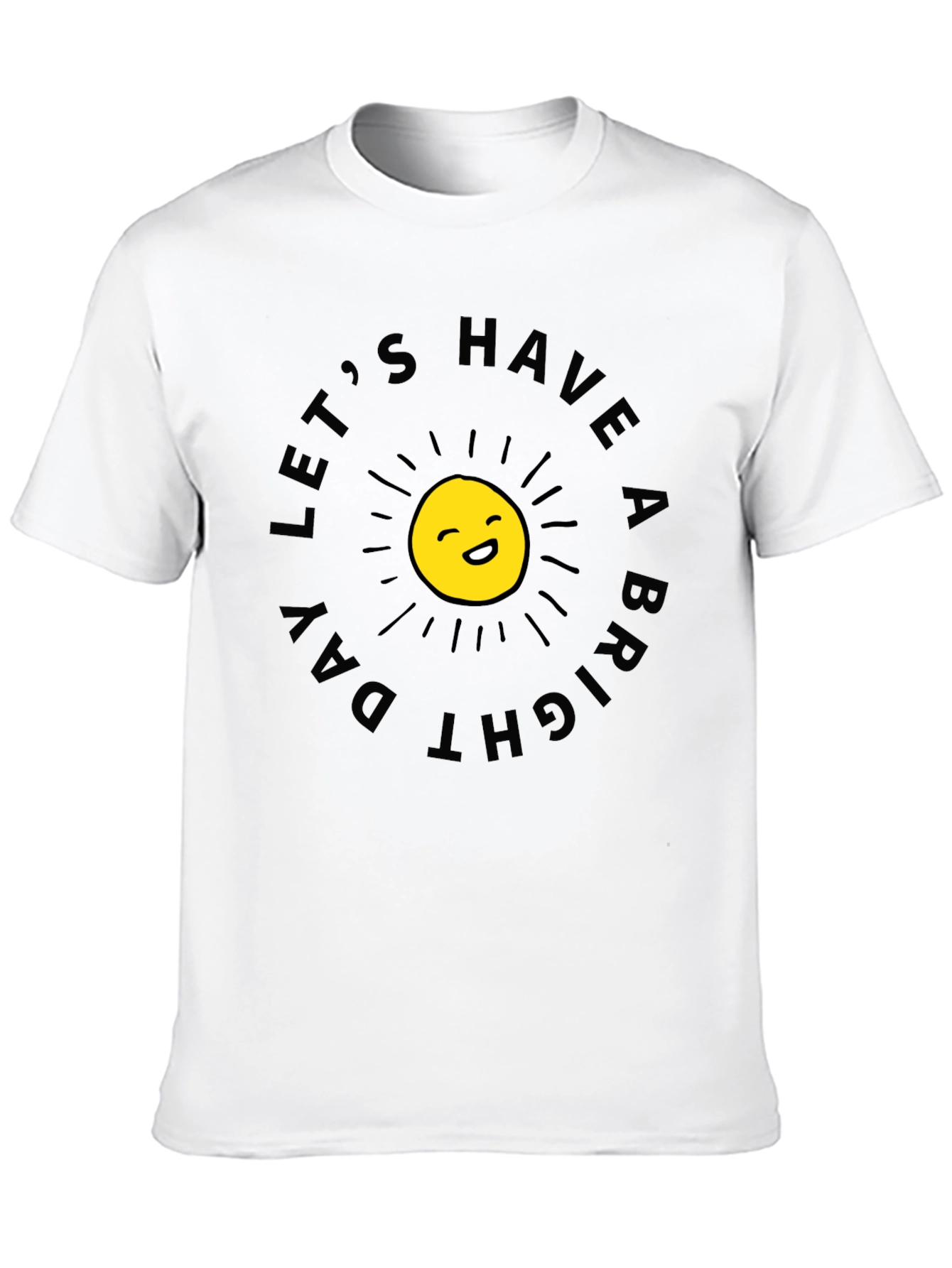 Bright Day T-Shirt - Smiling Sun Graphic Tee