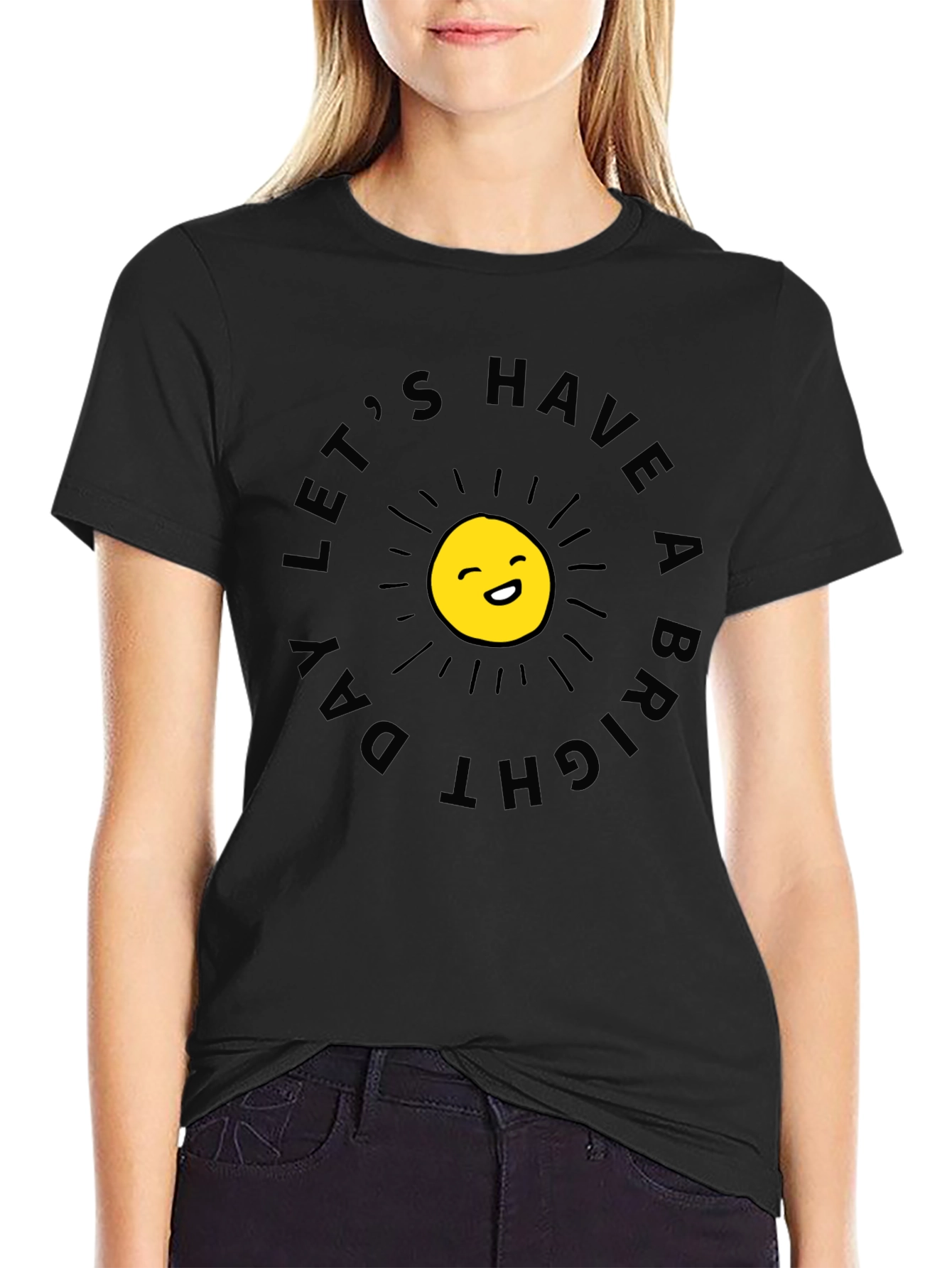 Bright Day T-Shirt - Smiling Sun Graphic Tee