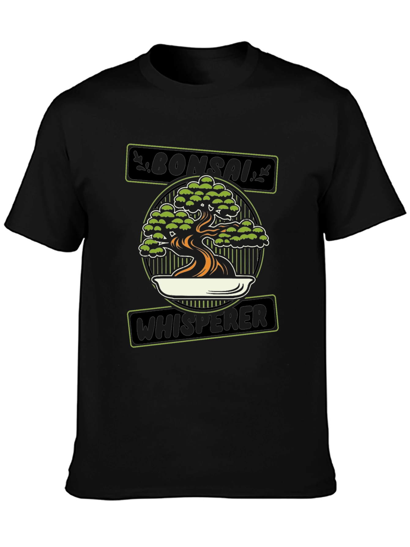 Bonsai Whisperer Graphic Tee - Black Cotton T-Shirt