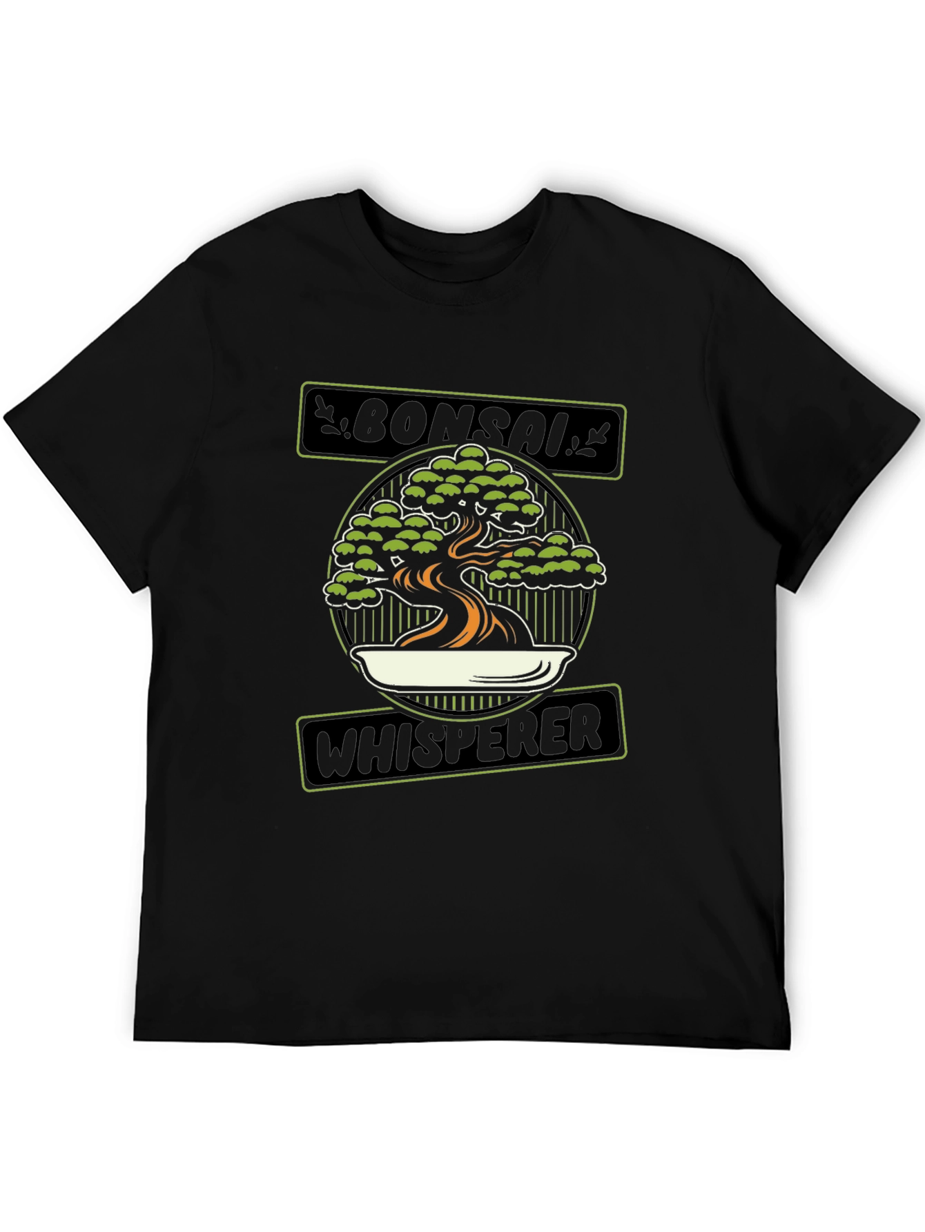 Bonsai Whisperer Graphic Tee - Black Cotton T-Shirt