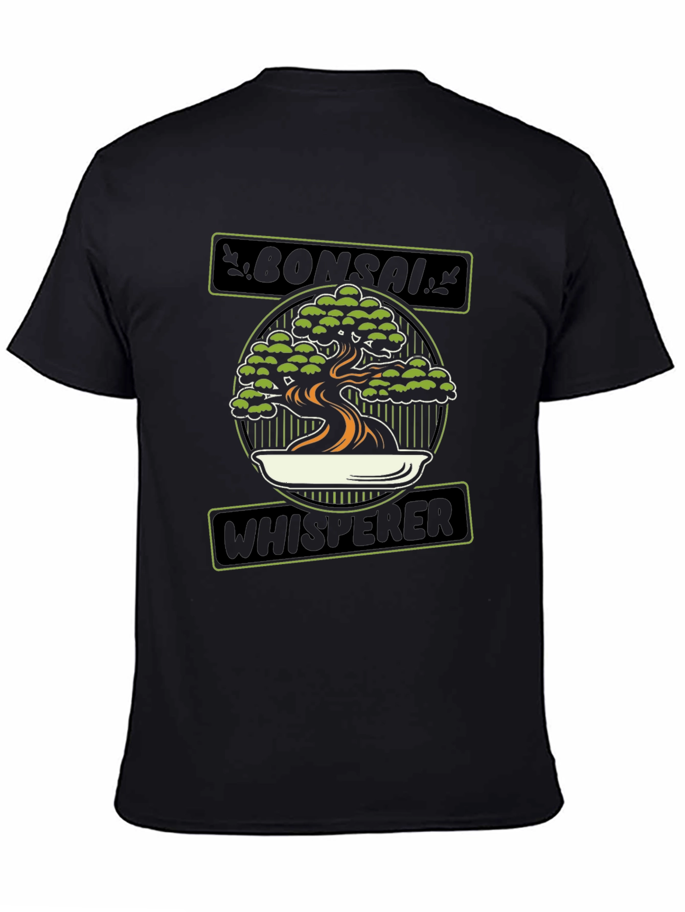 Bonsai Whisperer Graphic Tee - Black Cotton T-Shirt