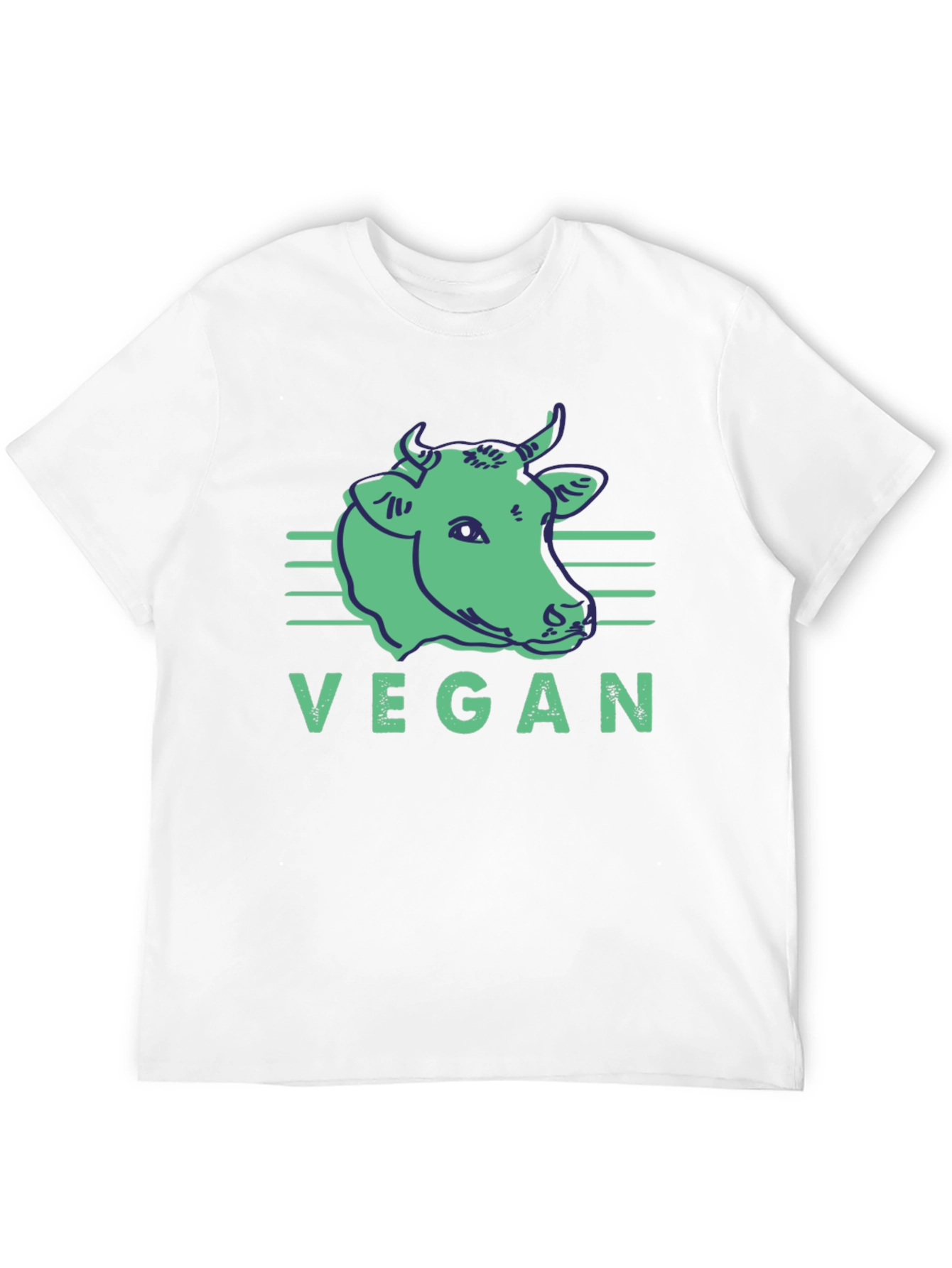 Vegan Cow Graphic Tee - Black Unisex T-Shirt