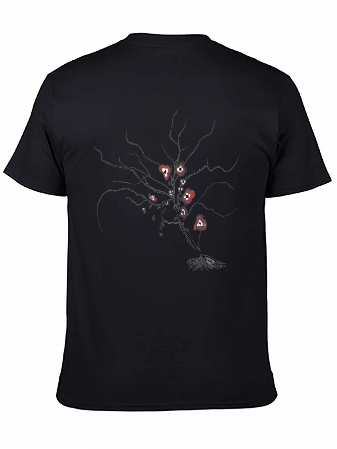 Black Tree of Hearts Graphic Tee
