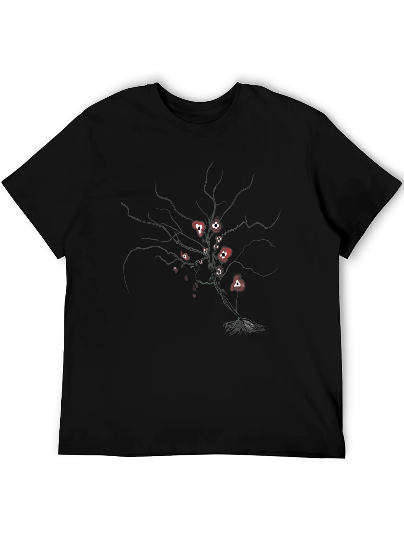 Black Tree of Hearts Graphic Tee