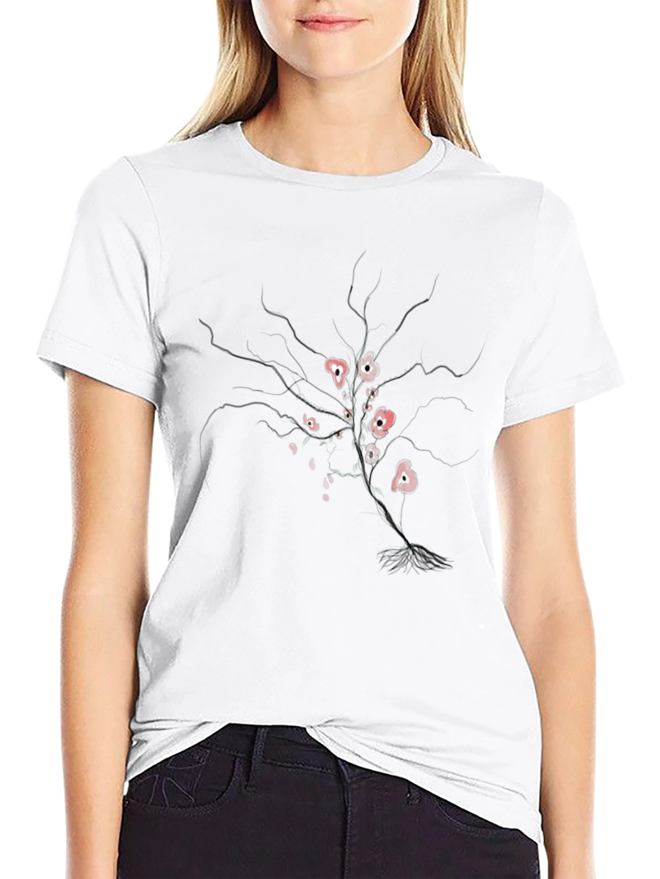 Black Tree of Hearts Graphic Tee