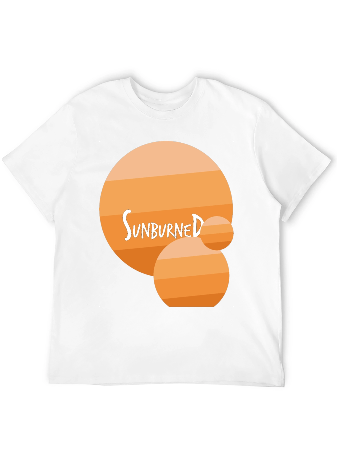 Sunburned Graphic Tee - Black Cotton T-Shirt