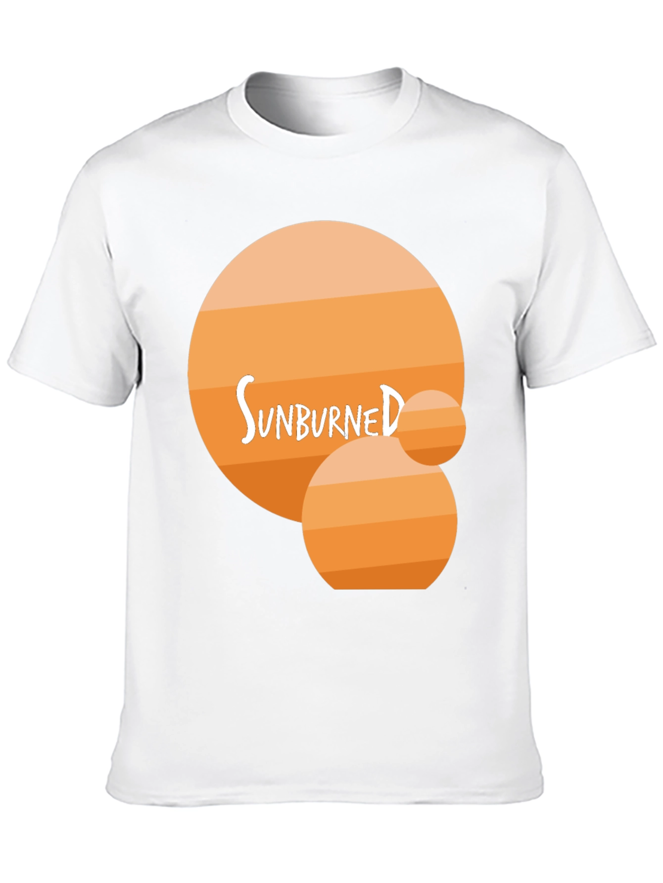 Sunburned Graphic Tee - Black Cotton T-Shirt