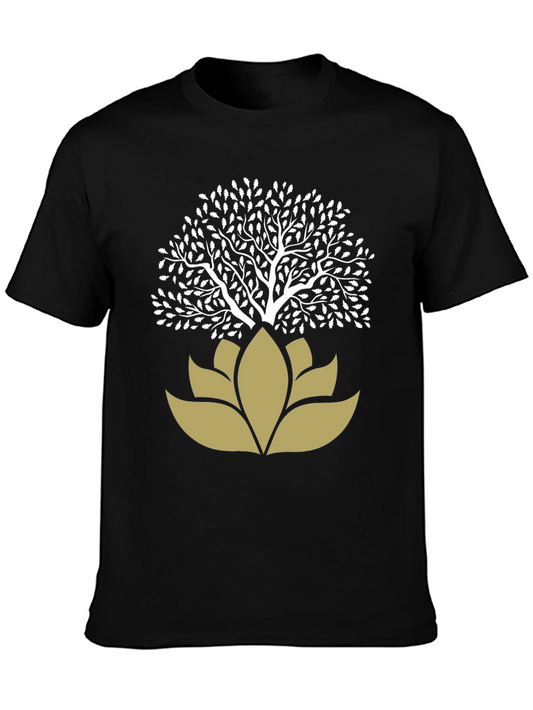 Tree of Life Lotus T-Shirt - Black