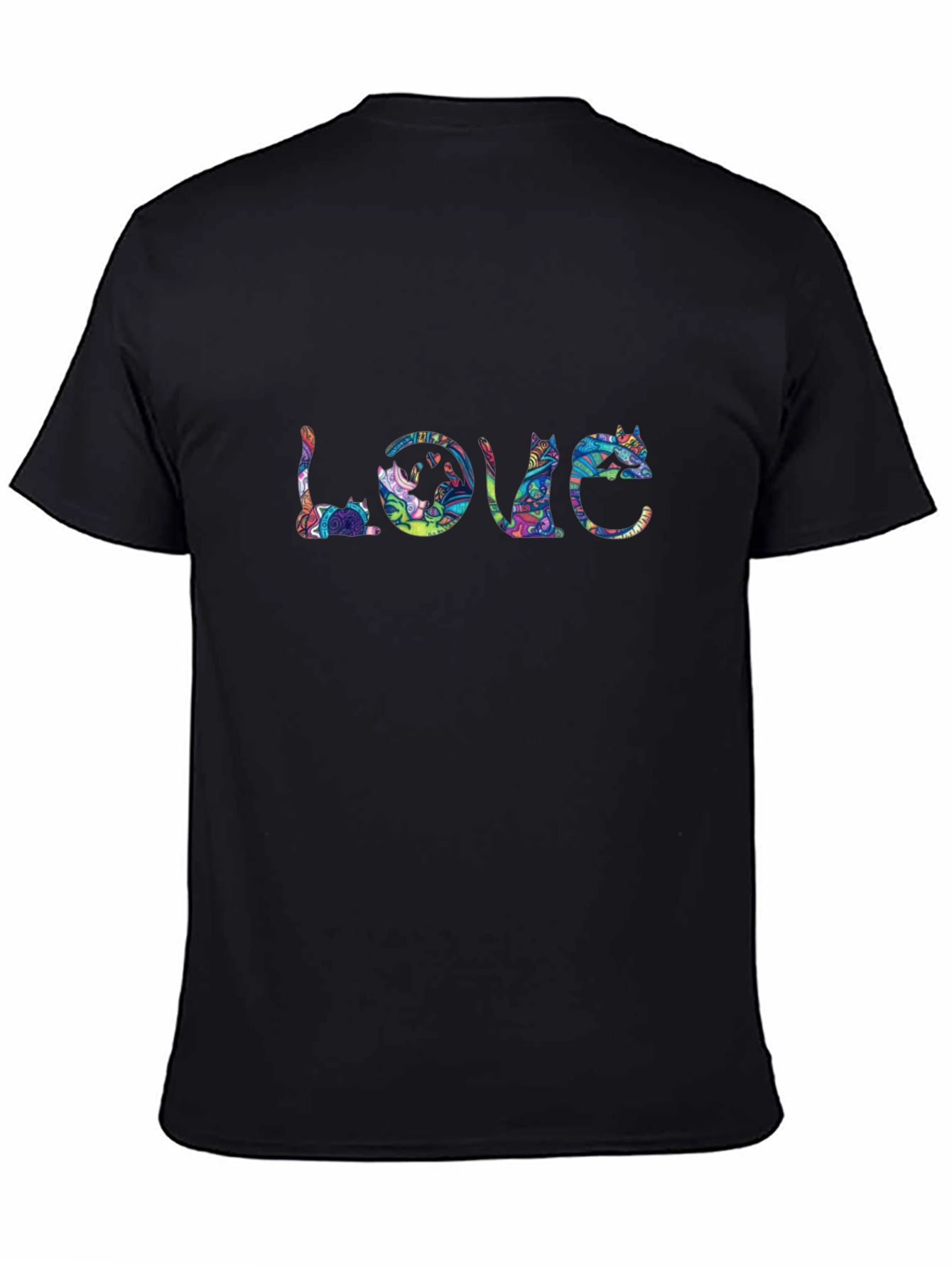 Cat Lover T-Shirt - Artistic LOVE Design