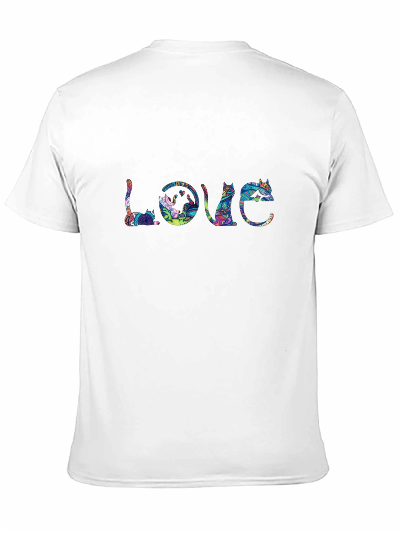 Cat Lover T-Shirt - Artistic LOVE Design
