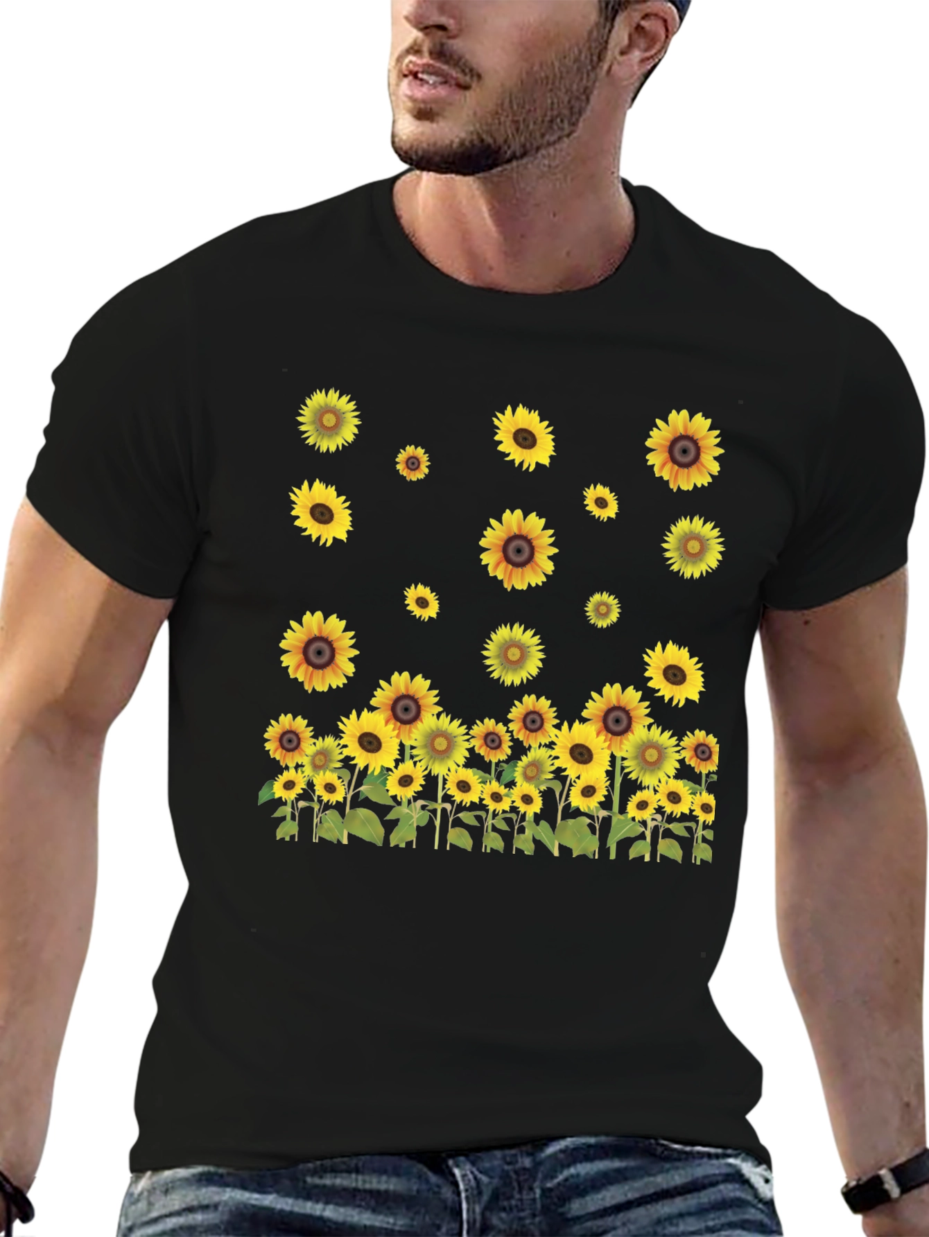 Sunflower Graphic Tee - Nature Inspired Design