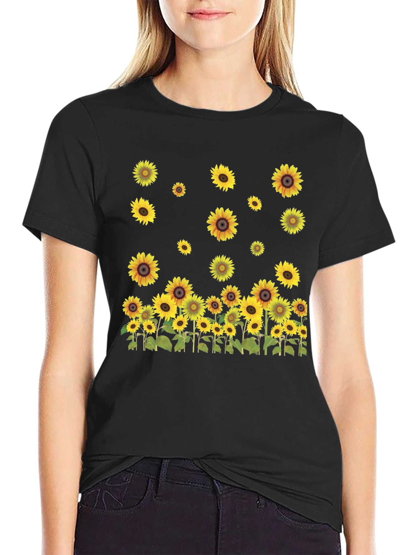 Sunflower Graphic Tee - Nature Inspired Design