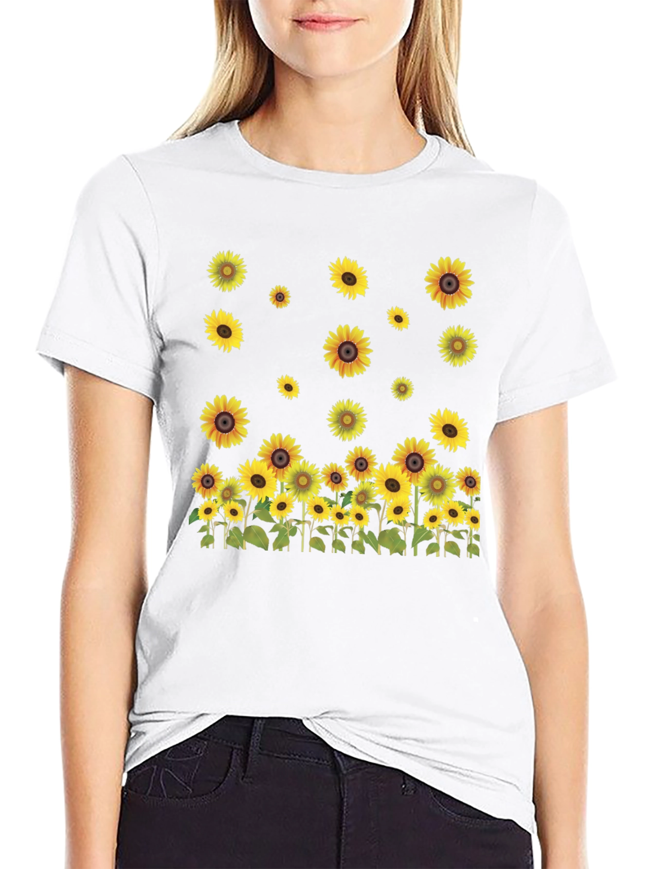 Sunflower Graphic Tee - Nature Inspired Design