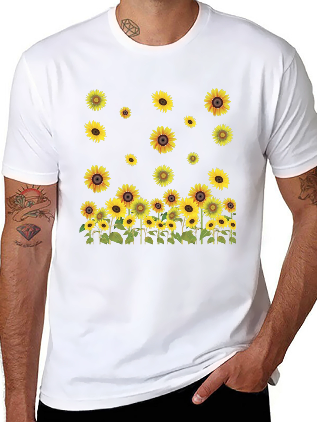 Sunflower Graphic Tee - Nature Inspired Design