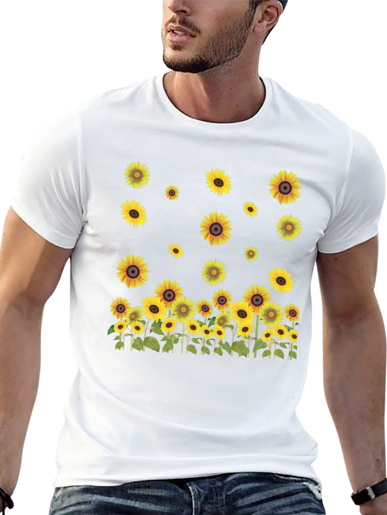Sunflower Graphic Tee - Nature Inspired Design