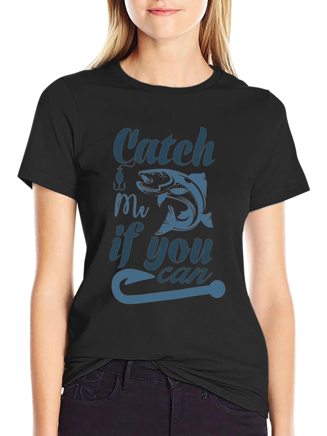 Catch Me If You Can Fish Graphic Tee