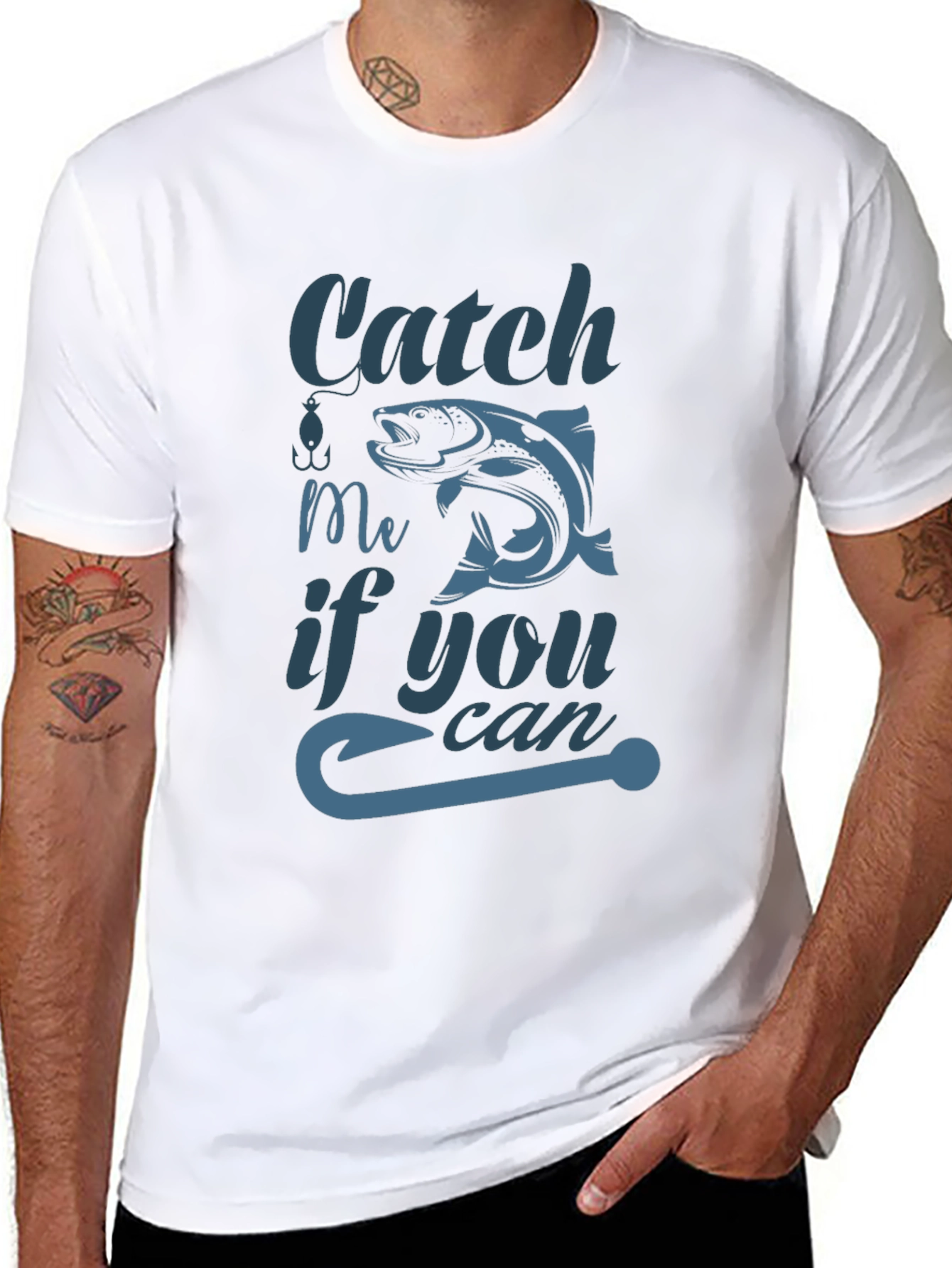 Catch Me If You Can Fish Graphic Tee