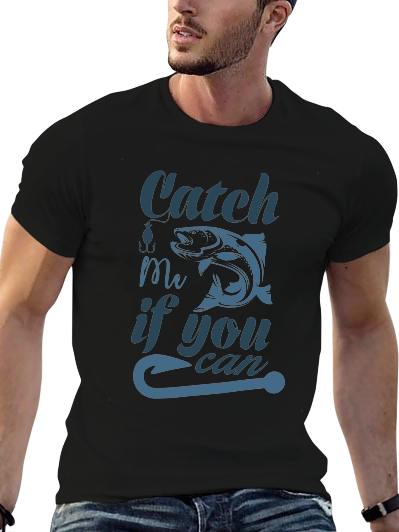 Catch Me If You Can Fish Graphic Tee