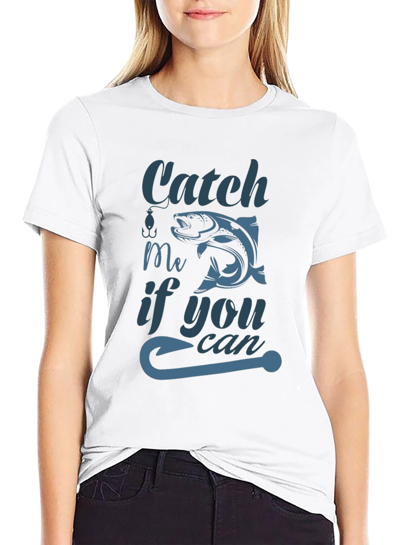 Catch Me If You Can Fish Graphic Tee