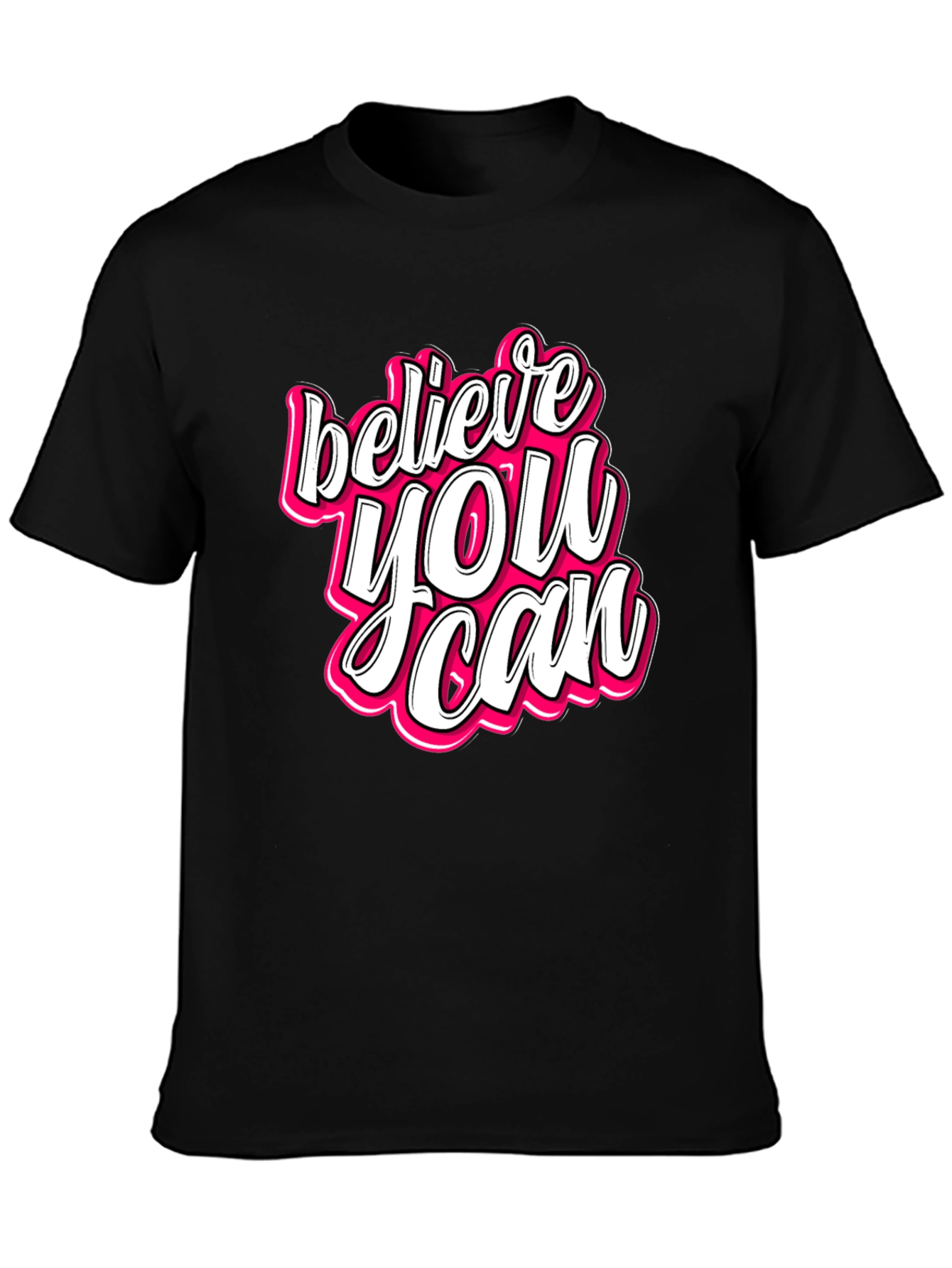 Believe You Can Graphic Tee - Trendy Positive Message