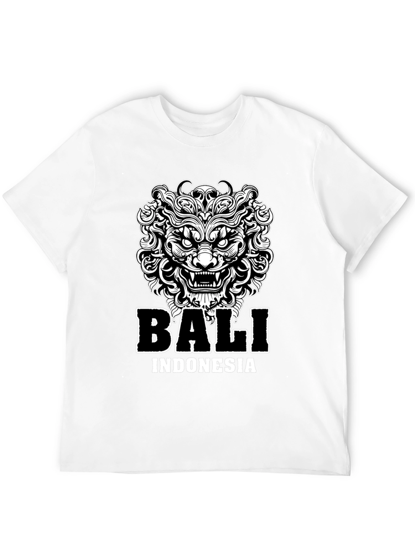 Bali Indonesia Graphic Tee - Lion Design