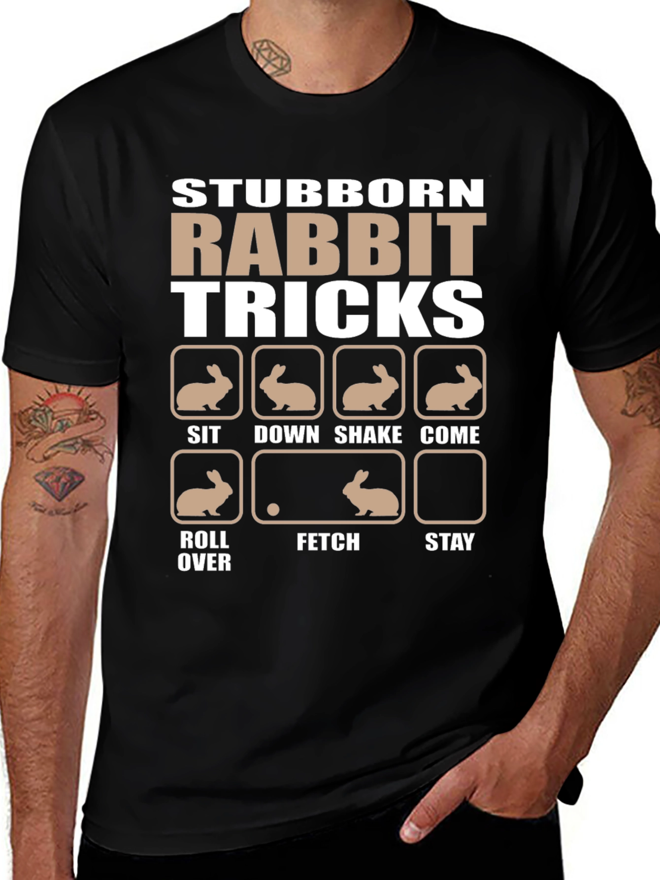 Stubborn Rabbit Tricks T-Shirt